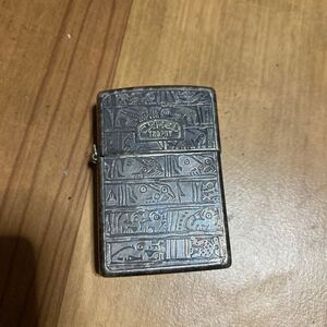 【雑貨】 ZIPPO ジッポ オイル ライター CAMEL TROPHY キャメル 壁画 デザイン 1991年 LPL 喫煙具 ジッポー Zippo zippo オイルライター