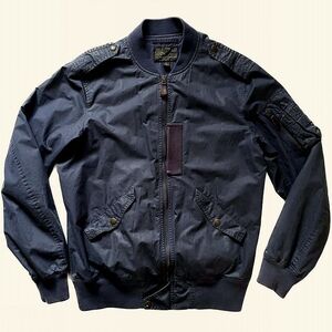 RRL ラルフローレン L-2A FLIGHT JKT コットン USAF フライトジャケット XS AIR FORCE BLUE