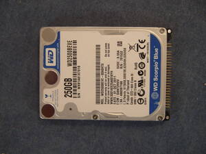 2.5インチ IDE HDD 250GB WD製 WD2500BEVE ノート用