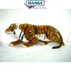 HANSA 3981 トラ140 全長：140cm TIGER RUST PROWLING BH3981  ぬいぐるみ ハンサ 虎 動物 犬 猫 鳥 うさぎ ペンギン アニマル 置物 人形 フィギュア 大きい 実物大 大型