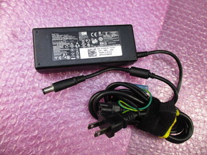 ノートPC用ACアダプター/DELL/LA90PM111など/19.5V/4.62A【動作品】【電源ケーブル付属】　外径７.５ミリ　　センターピン