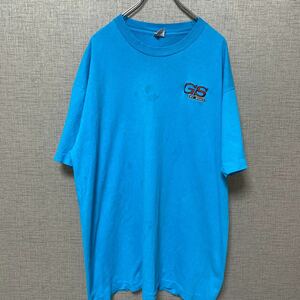 90s USA製 フルーツオブザルーム ビンテージ ヴィンテージ Tシャツ tee 企業物 ロゴ 刺繍 企業物 無地 アート バンド ロック 映画 ムービー