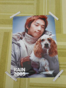 ♪格安　激安　希少　レア商品　チョン・ジフン　RAIN　ピ Rain K-POP 韓流スター　ポスター　サイズ(41.5cm×59cm)　