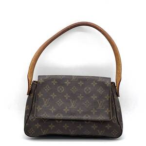 1円 LOUIS VUITTON ルイヴィトン モノグラム ミニルーピング ショルダーバッグ M51147