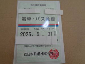 最新 西鉄 西日本鉄道 株主優待乗車証 電車・バス全線 定期型