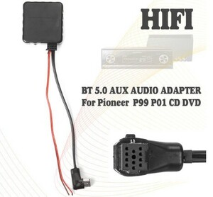 a657 Bluetooth Ver5.0 aux受信機オーディオレシーバーアダプタ Hi-Fi対応 パイオニアIPバス 11Pin pioneer