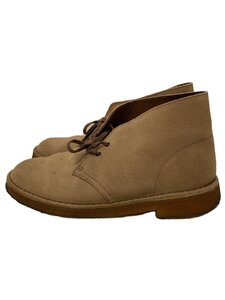 Clarks◆チャッカーブーツ/US8.5/BEG/PVC/500679/シューズ/ベージュ/ガムソール/