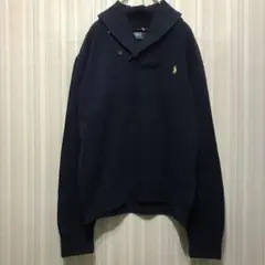 Ralph Lauren ラルフローレンショールカラースウェットネイビー