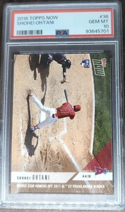 PSA10 2018 TOPPS NOW 36 大谷翔平