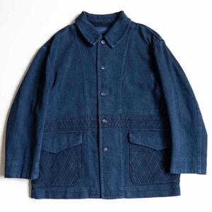 【美品】PORTER CLASSIC 【PC KENDO GENTLEMAN’S JACKET “NORFOLK” - BLUE】L 刺し子 インディゴ ジャケット 2406620