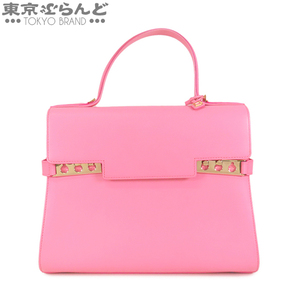 101756580 デルボー DELVAUX タンペート GM ピンク レザー ハンドバッグ レディース