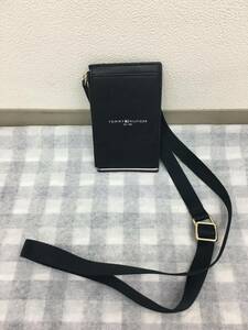 11083 TOMMY HILFIGER トミーヒルフィガー ショルダーバッグ　ネイビー 中古品