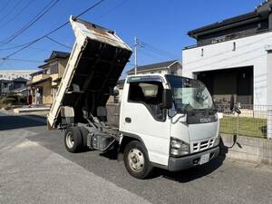 3t 低床 強化 ダンプ 3000kg 車検付 極東開発製 いすゞ イスズ エルフ フレームキレイ エンジンキレイ 5MT 3ペダル 荷台内寸 3.05ｍ×1.6ｍ