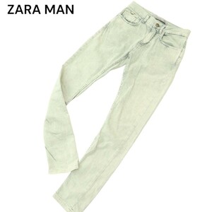 ZARA MAN ザラ マン 通年 USED加工★ ストレッチ スキニー デニム パンツ ジーンズ Sz.29　メンズ　A4B02008_4#R