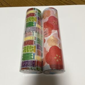 mtwrap ラッピングペーパー　カモ井 布目　梅の花　野菜と果物の瓶詰