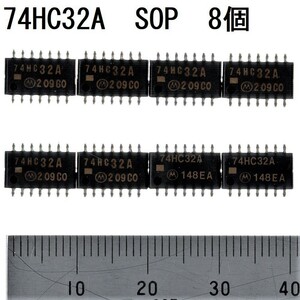 電子部品 ロジックIC 74HC32A SOP モトローラ MOTOROLA 4回路 2入力ORゲート Quad 2-Input OR Gate 1.27mmピッチ 未使用 8個 論理 デジタル