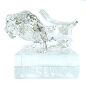 未使用品△SWAROVSKI スワロフスキー Chinese Zodiac クリスタル 干支 トラ 虎 タイガー フィギュリン 置物 インテリア 箱・ケース付