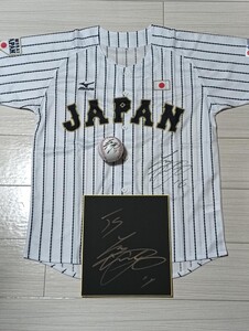 WBC 侍ジャパン 大谷翔平 直筆サインユニフォーム 直筆サインボール 直筆サイン色紙セット　ロサンゼルスドジャース JAPAN