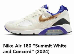 新品未使用 Nike Air 180 Summit White and Concord (2024)ナイキ エア180 コンコルド US9.5(27.5cm) air max 180 エアマックス180