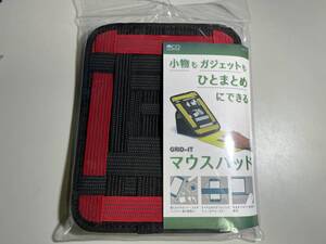 新品★ミヨシ MCO ガジェットを収納できるGRID ITマウスパッド レッド GZ-03/RD