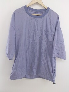 ◇ BEAMS HEART ビームスハート ステッチ コットン 半袖 Tシャツ カットソー サイズL パープル系 メンズ P