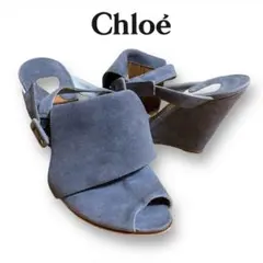 【新品未使用・送料無料】Chloe クロエ サンダル レザー スウェード