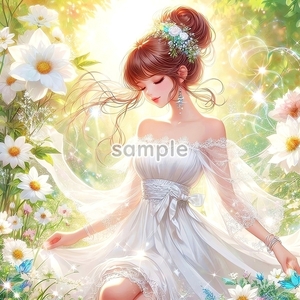 A3 350dpi 美少女ドレス 01 オリジナル絵イラスト著作権フリー画像素材 42P Girl dress 01 Original picture image material copyrightfree