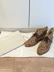 新品 MANOLO BLAHNIK ハラコチャッカブーツ マノロブラニク 未使用 イタリア製 デザートブーツ ショートブーツ