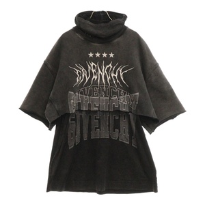 GIVENCHY ジバンシィ 22AW ドッキングレイヤードバラクラバ半袖Tシャツ BM71FE3Y8T グレー