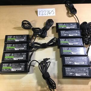 【送料無料】(122765E) 10個　SONY AC Adapter VGP-AC19V25 VGP-AC19V41　19.5V4.7A　純正品　ACアダプター　メガネケーブル付 中古品