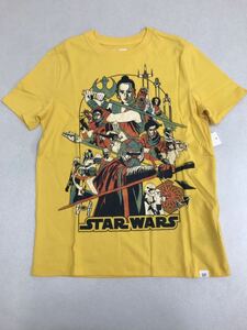 ＧＡＰ■新品■130■ギャップ■スターウォーズ■Ｔシャツ■ダースベイダー■黄色■STAR WARS■USA■アメコミ■21■2-2