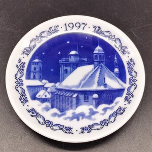 ロイヤルコペンハーゲン ミニイヤープレート ROYAL COPENHAGEN ブラケット 飾り皿 絵皿 小皿 1997 ク15-8