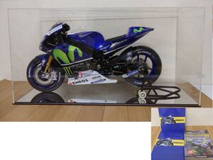 F100-6.11) デアゴスティーニ　1/4スケール　YAMAHA YZR-M1　バレンティーノ・ロッシ モデル　MotoGP　冊子付　完成品　ジャンク