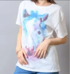 新品 itowa tokyo アニマル フェイス Tシャツ ポニー 動物 イトワ