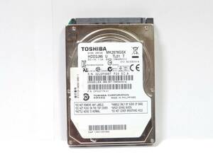 ★7583時間 CrystalDiskInfo 正常★東芝 TOSHIBA MK2576GSX 250GB SerialATA300 保証つき