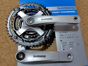 SHIMANO クランクセット FC-TY501 48-38-28T 170mm シルバー