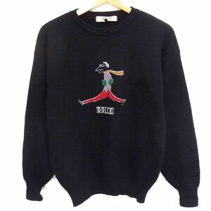 ☆DOLCE ドルチェ クルーネック セーター ニット ウールセーター メンズ 秋冬物 1円スタート