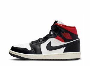 Nike WMNS Air Jordan 1 Mid "Black/Gym Red" 24cm BQ6472-061