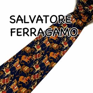 SALVATORE FERRAGAMO フェラガモ ネクタイ シルク100%
