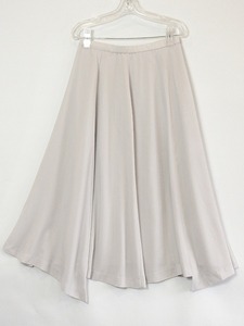 クリスセリーン CHRIS CELIN フレア　裾デザイン　ロングスカート 42 グレージュ sy4620206815