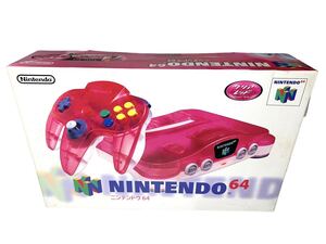 美品　ニンテンドー64 本体　クリアレッド Nintendo64