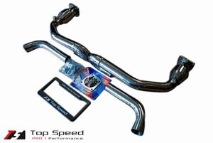 ポルシェ 911 ターボ/GT2(996)用マフラー (ストレートXパイプ) (USAメーカー Top Speed トップスピード製) 新品送料無料