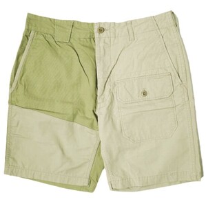 Engineered Garments x BEAMS PLUS エンジニアードガーメンツ 別注 MILSPO SHORTS クレイジーパターン ミルスポショーツ 32 KHAKI パンツ