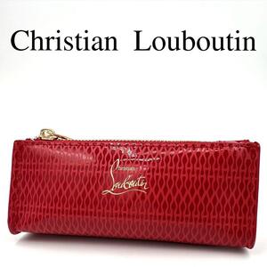 Christian Louboutin クリスチャンルブタン ポーチ レッド系