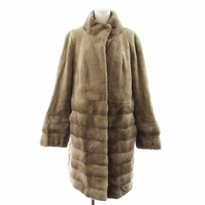 コペンハーゲンファー KOPENHAGEN FUR 毛皮コート ロング丈 シェアードミンク アウター ベージュ /AN40 レディース