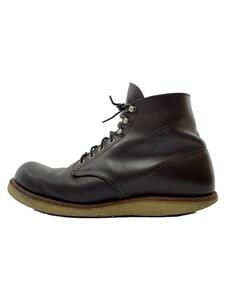 RED WING◆レースアップブーツ/6インチクラシックプレーントゥ/US9/ブラウン/レザー