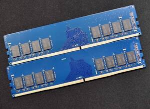 1円スタート 8GB 2枚組 (合計:16GB) DDR4-2666 PC4-21300 non-ECC Unbuffered DIMM 288pin RAMAXEL PC4-2666V-UA2-11 (管:SA6133