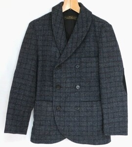 美品即決 Freemans Sporting Club DOUBLE BREASTED SHACKET ダブル ジャケット XS ウール