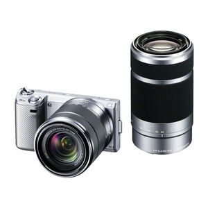 中古 １年保証 美品 SONY NEX-5N ダブルズームレンズキット NEX-5NY シルバー