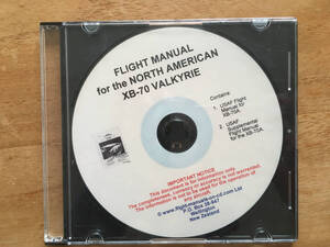 CD-ROM:XB-70 ヴァルキリー：Flight Manual for the NORTH AMERICAN XB-70 VALKYRIE (フライトマニュアル)